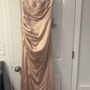 Elegant Cream Evening Gown